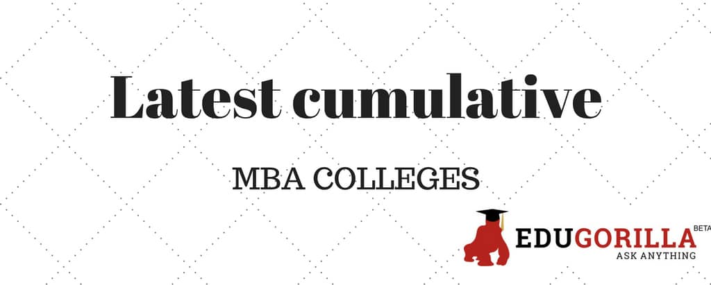 latest cumulative MBA Colleges